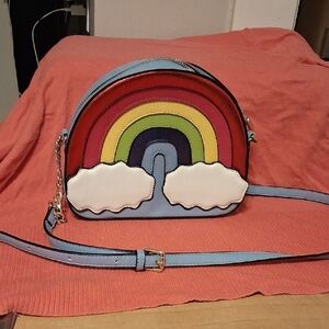 Charming Charlie Colorful.Rainbow Bag NWOT